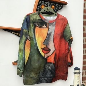 Artistic lady sweatshirt